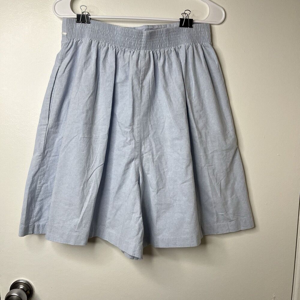 Vintage Peter Popovitch Shorts Womens Sz L Elastic Waistband Embroidered Pearl - Picture 2 of 6